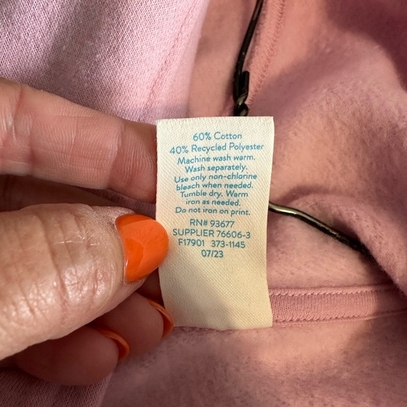 Girls Pink Sweatshirt / Hoodie,, Size XL 14/16, NWoT - Picture 7 of 8